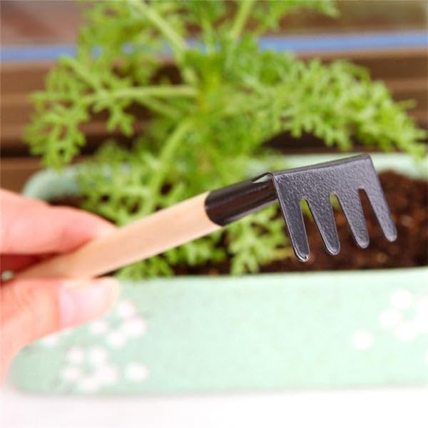 EZ LIVING Premium Gardening Tool Kit for Home & Agri Use | Durable Khurpi, Trowel, Hand Cultivator, Weeding Fork & Pruner Set | Essential Plant Care & Farming Tools for Gardeners, Farmers & Plant Lovers