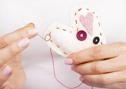 EZ LIVING 25 pcs Large Eye Knitting Needle Set-5 Sizes Big Eye Hand Sewing Needles in Clear Storage Tube