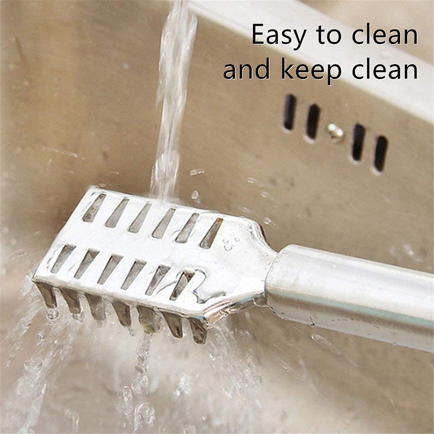 EZ LIVING 2PCS Fish Scale Remover Scraper Cleaning Tools Skin Remover Stainless Steel Sawtooth Brush Machine for Kitchen Scaler Cutting Knife